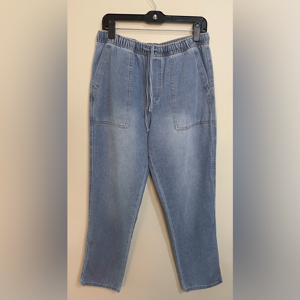 Berkley Jensen Women’s Joggers Denim High Rise Relaxed Pull On Pant Sz Medium - Picture 7 of 17